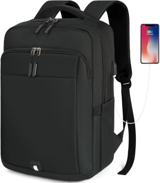 Travel Backpack with USB Charging Port Large